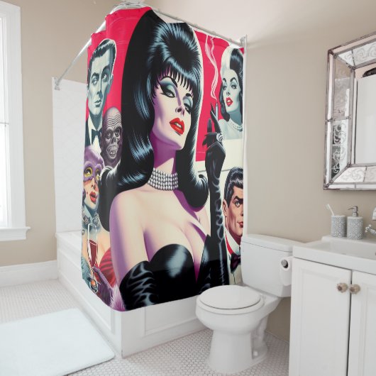 Vintage Gotische Frau Duschvorhang (Beispiel)