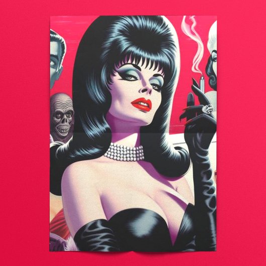 Vintage Gotische Frau Seidenpapier