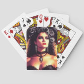Vintage-Gotische Frau Spielkarten (Rückseite)