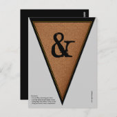 Vintage gotische Halloween-Bannermarkierung Postkarte (Vorne/Hinten)