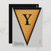 Vintage gotische Halloween-Bannermarkierung Postkarte (Vorne/Hinten)