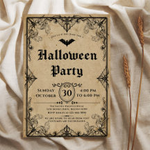 Vintage-Gotische Halloween-Party