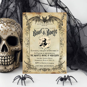 Vintage-Gotische Halloween-Party-Einladung Flede Einladung
