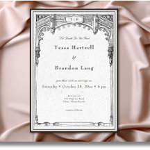 Vintage gotische Hochzeit an der mittelalterlichen
