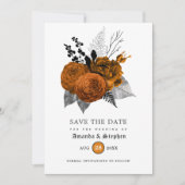 Vintage gotische Hochzeit Save The Date (Vorderseite)
