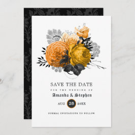 Vintage gotische Hochzeit speichert das Datum Save The Date