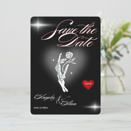 Vintage gotische Hochzeitsreise (Stehend Vorderseite)