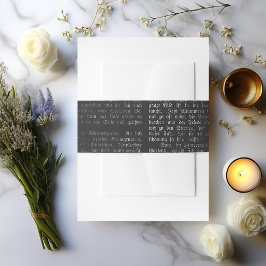 Vintage gotische Kalligrafie Einladungsbanderole