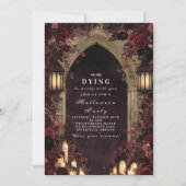 Vintage gotische Kathedrale Candlelight Celebratio Einladung (Vorderseite)