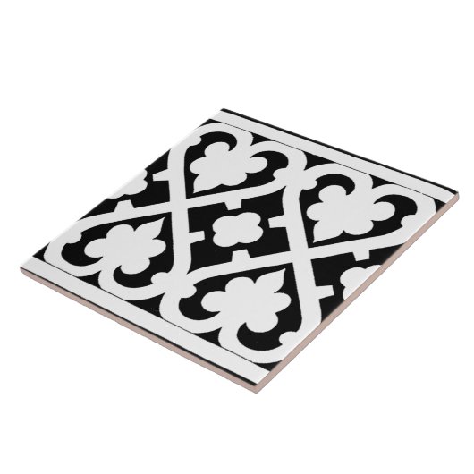 Vintage gotische Kunst Deko Muster Fliese (Seite)