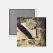 Vintage gotische Liebe Steampunk Hochzeit Magnet (Vorderseite/Rückseite)