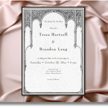 Vintage gotische Mittelalterliche Hochzeit an der
