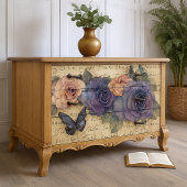 Vintage gotische Rose & Schmetterlingsflora Seidenpapier