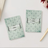 Vintage gotische Seite Grüne Hochzeitsfolie Einlad Folieneinladung