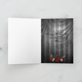 Vintage Gotische Skulls & Rose Muttertag Karte (Innenseite)