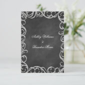 Vintage gotische UAWG RSVP Karte (Stehend Vorderseite)