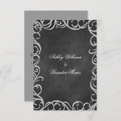 Vintage gotische UAWG RSVP Karte (Vorne/Hinten)