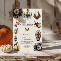 Vintage-Gotischer Gruseliger 2. Geburtstag Hallowe