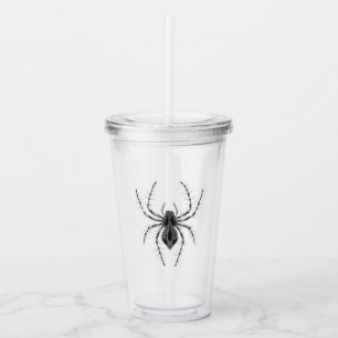 Vintage-Gotischer-Halloween-Spinne Acryltrinkbecher