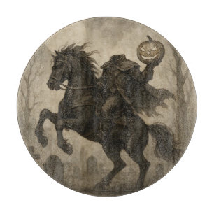 Vintage/Gotischer Kopfjäger Halloween/Herbst Schneidebrett