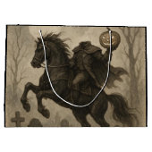 Vintage/Gotischer Kopfloser Reiter Halloween/Herbs Große Geschenktüte (Rückseite)