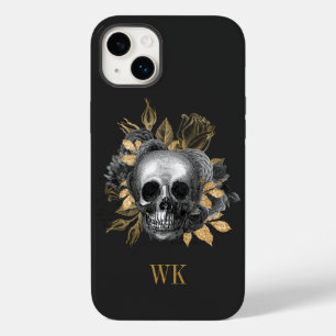 Vintage-Gotischer schwarzer und goldener floraler Case-Mate iPhone 14 Plus Hülle