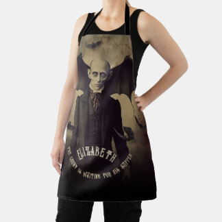 Vintage-Gotischer-Vampir-Dracula-Horror-Kunst Schürze