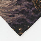 Vintage-Gotisches Halloween-Spooky-Night-Muster Fleecedecke (Ecke)