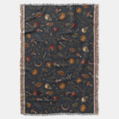 Vintage-Gotisches-Samhain-Dunkles-Botanisches-Must Decke (Vorderseite Vertikal)