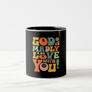 Vintage Gottes Liebe Inspirationsquelle Zweifarbige Tasse