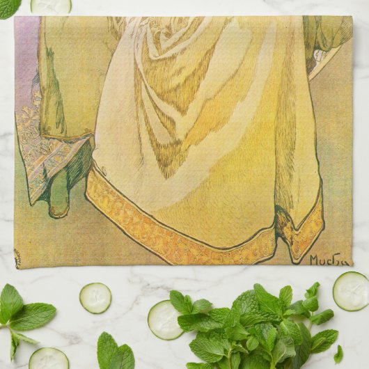 Vintage Göttin Geschirrtuch (Gefaltet)