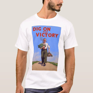 Vintage Grabung an für Sieg-T-Shirt T-Shirt