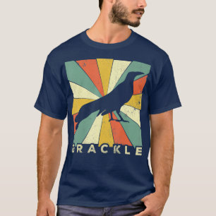 Vintage Grackle Bird Lover Retro Tierart T-Shirt