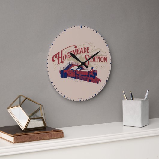 VINTAGE Grafik der HOGSMEADE-Station Große Wanduhr (Büro)