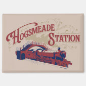 VINTAGE Grafik der HOGSMEADE-Station Magnet (Vorderseite)