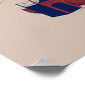 VINTAGE Grafik der HOGSMEADE-Station Poster (Ecke)