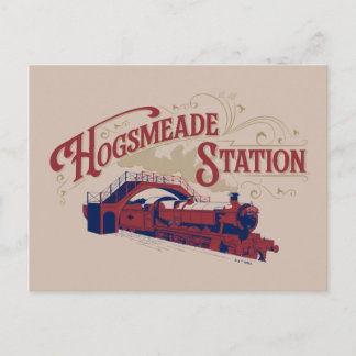 VINTAGE Grafik der HOGSMEADE-Station Postkarte