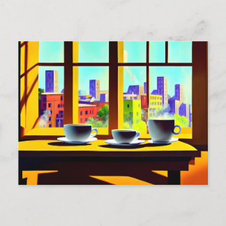 Vintage Grafik Postkarte