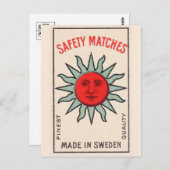 Vintage Grafikkarte von Sun Postkarte (Vorne/Hinten)