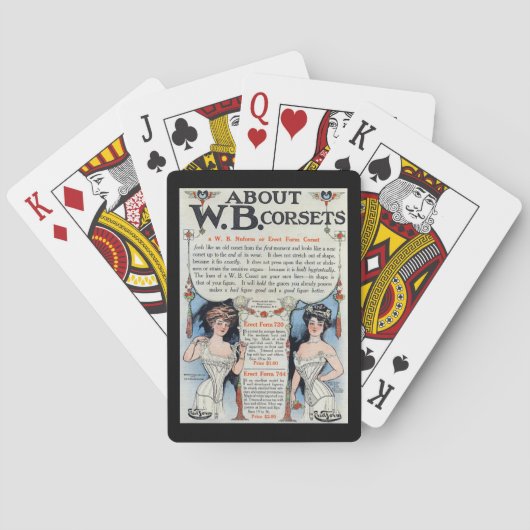 Vintage Grafikkarten Spielkarten (Rückseite)