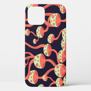 Vintage Grafikmushrooms Nahtloses Muster Case-Mate iPhone Hülle