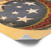 Vintage grafische Darstellung eines Akrobatischen  Poster (Ecke)