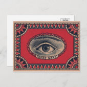 Vintage grafische Postkarte (Vorne/Hinten)