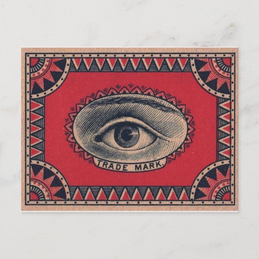 Vintage grafische Postkarte (Vorderseite)