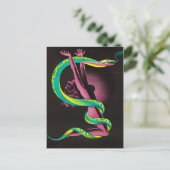 Vintage grafische Postkarte (Stehend Vorderseite)