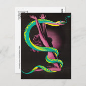 Vintage grafische Postkarte (Vorne/Hinten)