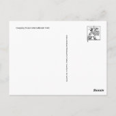 Vintage grafische Postkarte (Rückseite)