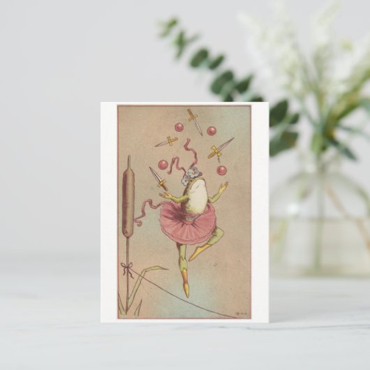 Vintage grafische Postkarte (Stehend Vorderseite)