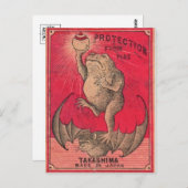 Vintage grafische Postkarte (Vorne/Hinten)