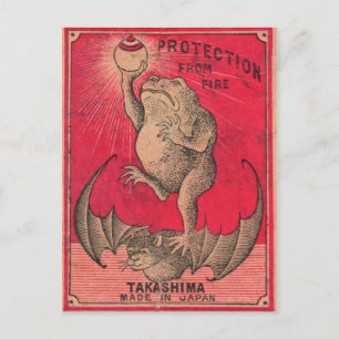 Vintage grafische Postkarte